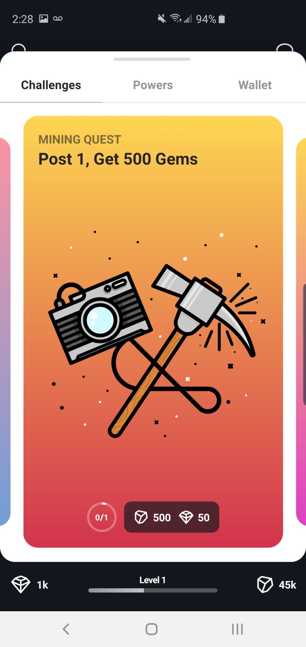Yuser Task Screenshot